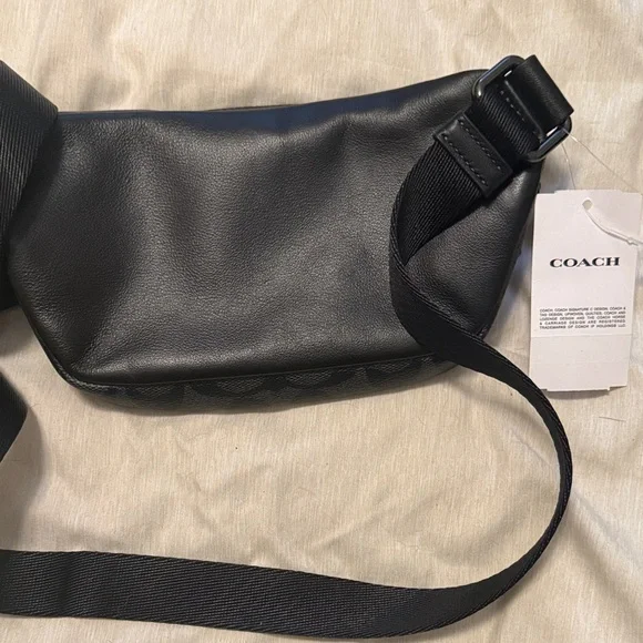 Coach Black Signature Belt Bag - Picture 4 of 6